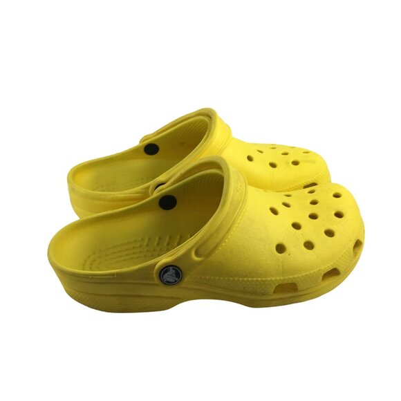 CROCS CLASSIC SHOES YELLOW CLOG SANDALS WATERPROOF OUTDOORS WOMENS 8 MENS 6 - Picture 3 of 8